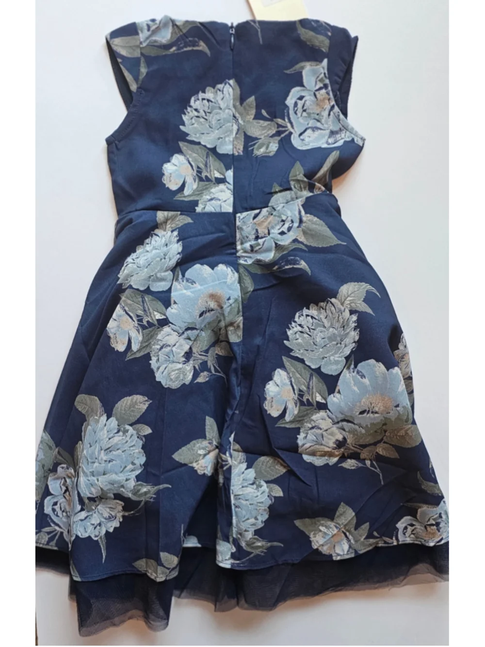Toddler Girls Joyfolie Floral Casual Dress Size 2T Blue Grey